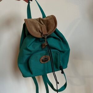 Teal and Tan Backpack